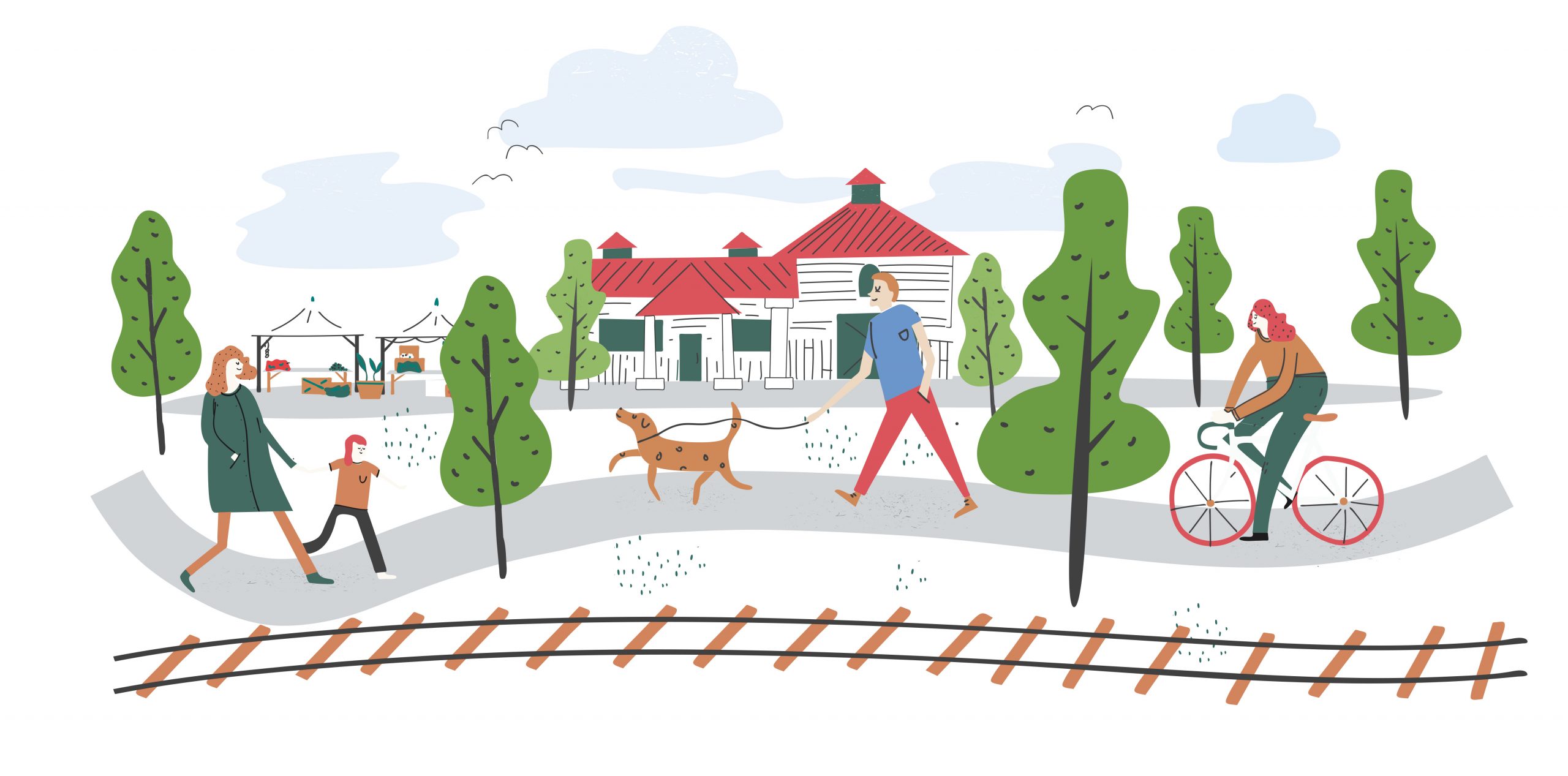 The New Rail Trail Illustration